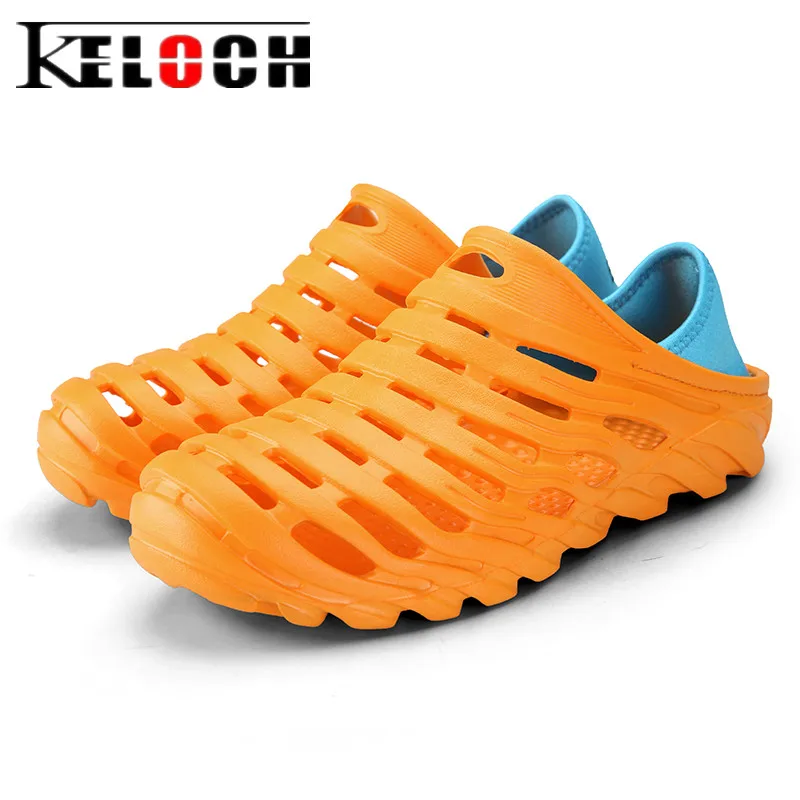 Keloch/ Пляжная Летняя обувь Для мужчин быстросохнущие сандалии для прогулок мужской Шлёпанцы для женщин прогулки Рыбалка Обувь Praia спортивные Спортивная обувь Для мужчин