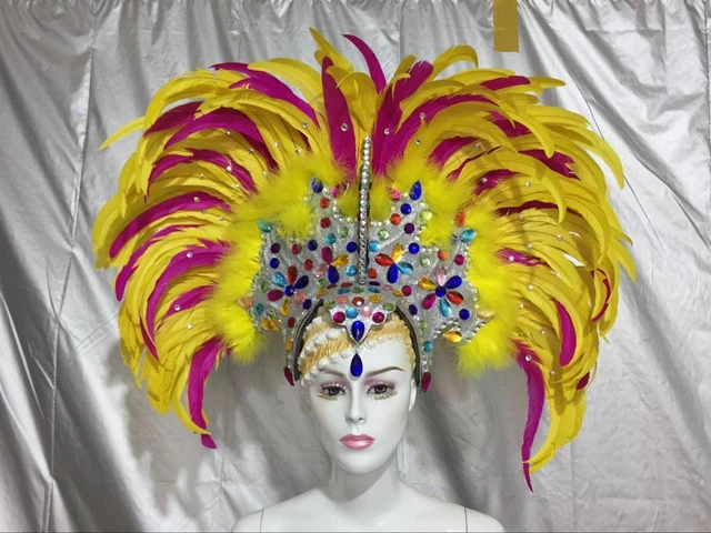 Máscara Flotante De Brasil, Rio, Español, Cuba, Santiago, Havana, Venecia,  Dionysia, Carnaval, Vestido, Mascarilla, Disfraz De Bola, Plumaje De Samba,  Cabeza - Danza Moderna - AliExpress