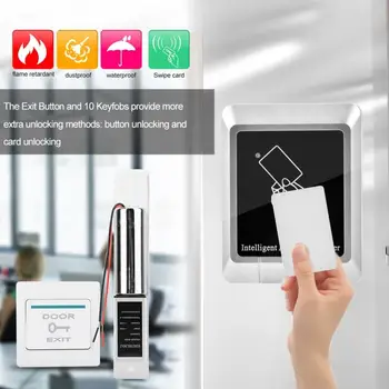 

50~60Hz 003ID Door Access Control System Kit With Magnetic Lock ID Card Reader Remote Control AC90-260V