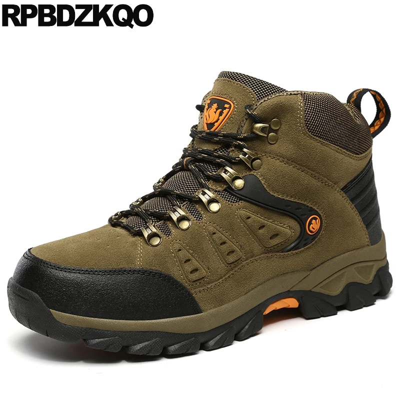 

Men's Shoes Boots Lace Up Ankle Casual 2018 Designer Non Slip Brown Durable Short Suede Hiking Outdoor Cheap Booties Autumn