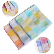 Случайный цвет! 1/3 шт модный Детский носовой платок решетки детское полотенце-слюнявчик новые новорожденные дети водопоглощающая салфетка