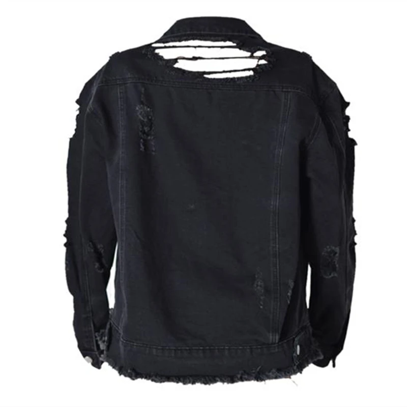 Veste Jean Vintage Mujer Denim Casual Femmes Effilochée Mode Chaquetas Casaco Manteaux Vestes Femini 115 Trou Yiquanyimei vqwtXX