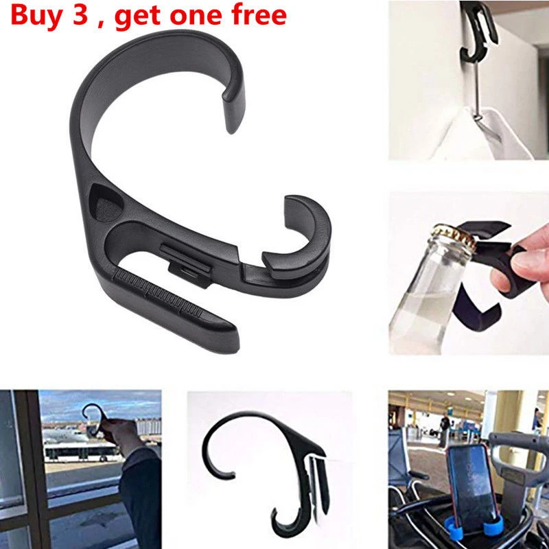 

1pcs 5 in 1 Multi-function hook multitool for travel Outdoor camping trekking Tool Cloth Hook Hangers bottle opener phone holder
