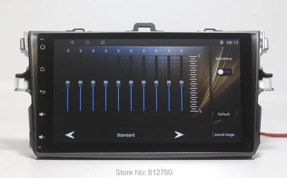 Excellent 2G RAM 9" Android 8.1 Car DVD GPS Player for Toyota Corolla 2007 2008 2009 2010 2011 2012 Car Radio Stereo GPS Navigation Wifi 4