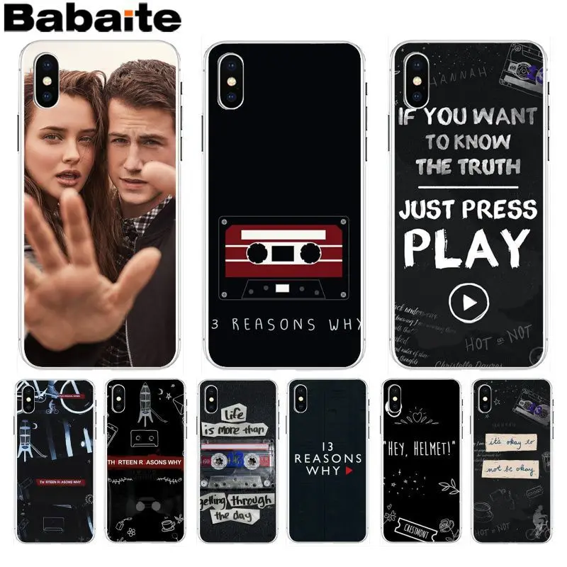 

Babaite 13 reasons why netflix Hot selling fashion phone case for Apple iPhone 8 7 6 6S Plus X XS max 5 5S SE XR Cover