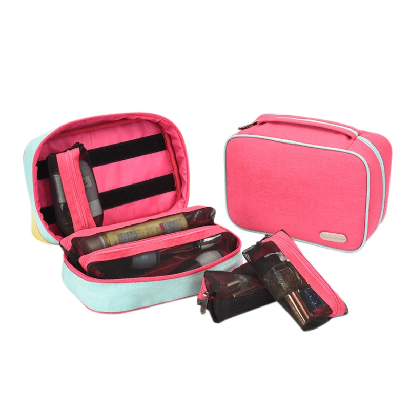 

Travel Girl Makeup Organizers Women's Trip Cosmetic Bags Bathroom Toiletry Wash Eyelash Brush Pouch Home Accessories Supplies