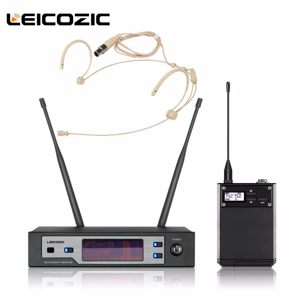 

Leicozic Digital Microphone Wireless 615-655Mhz PLL Dual CPU Wireless Stage audio true diversity microfone system uhf microfono