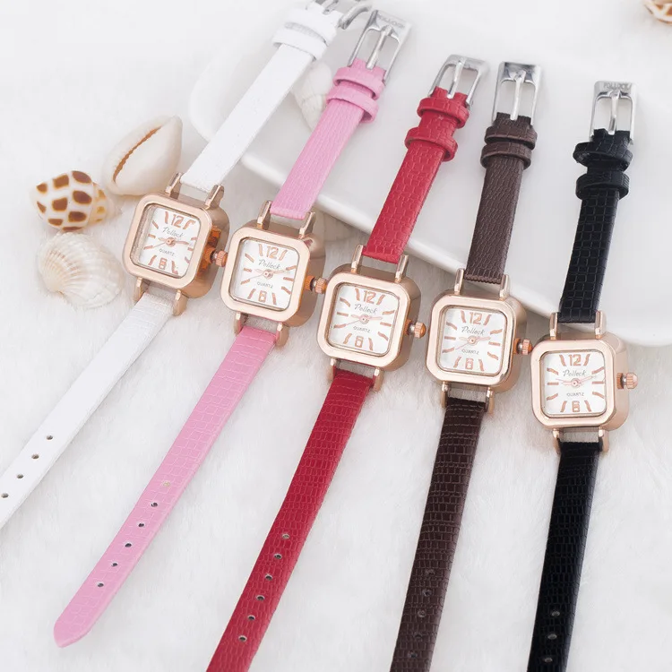 Korean style delicate quartz small dial watch high quality women's