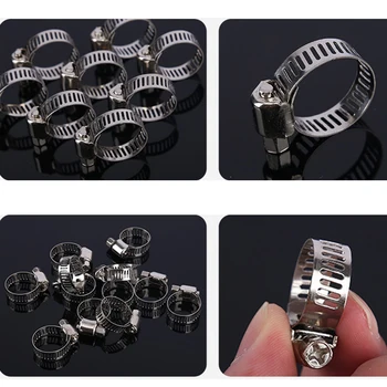 

20PCS Hose Clip Tube Clamp Stainless Steel 19-29mm Size Home Use Pipe Hose Clamp Pipe Clamp