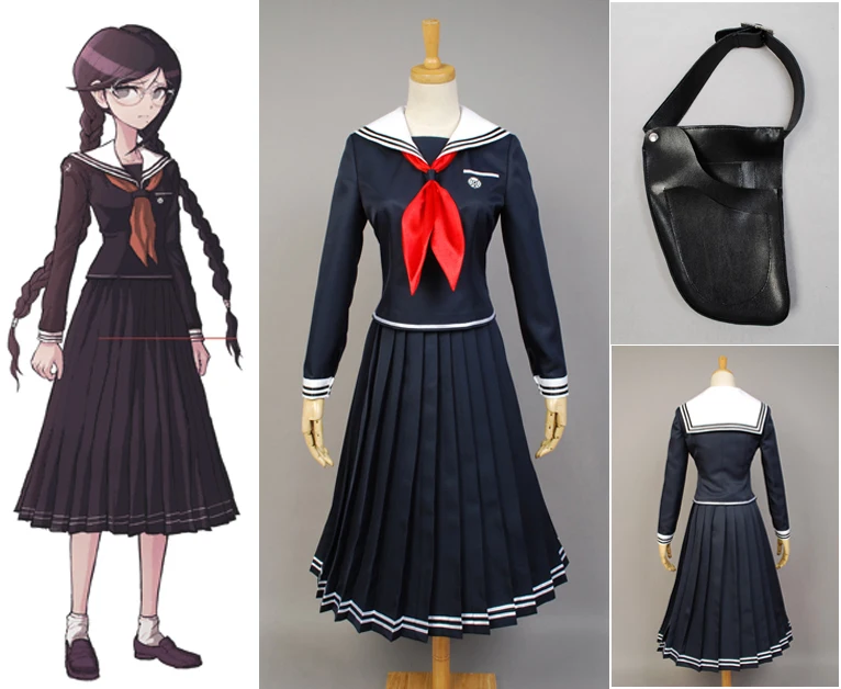 Женский костюм для косплея Danganronpa Toko Fukawa полный комплект |