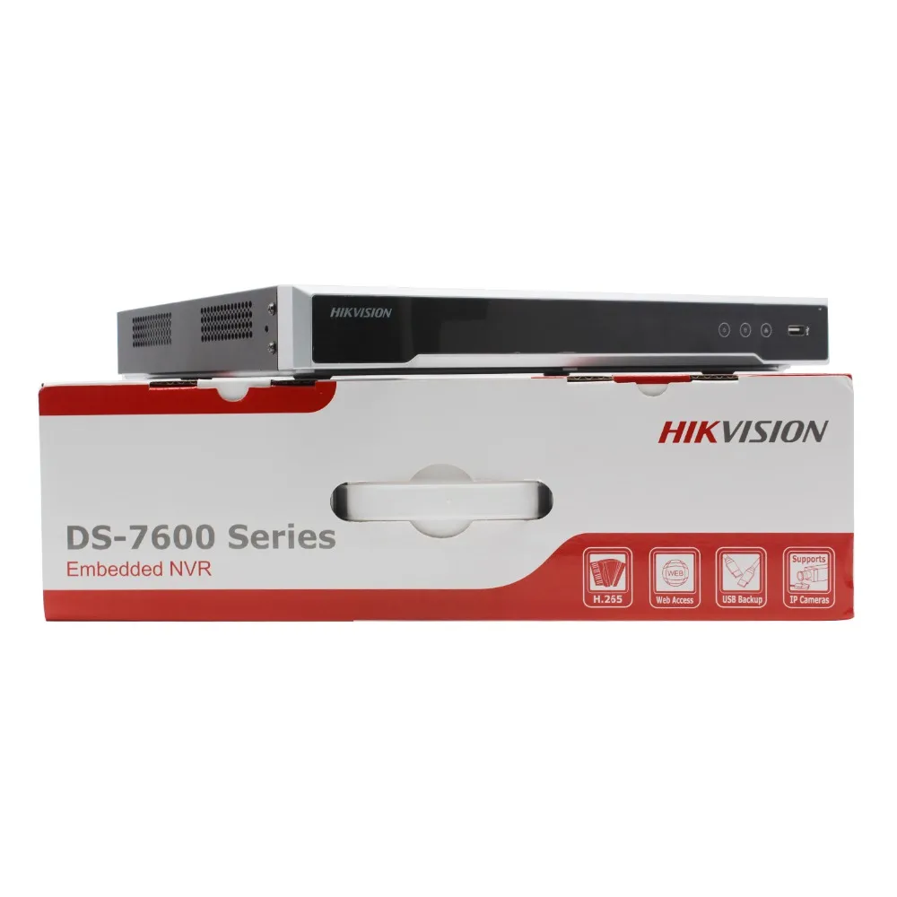 Оригинальный Hikvision 8CH NVR DS 7608NI Q2/8 P 8 канальный независимый POE для камеры 8MP Max 2 SATA