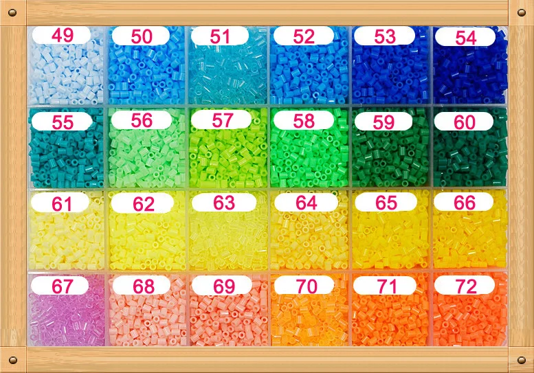 Cores para Escolher Garantia de Qualidade Bolsa Hama Contas 72 Crianças Educação Brinquedos Faça Você Mesmo 100% Perler Atacado 10000 Pçs - 2.6mm 6 cores para escolher crianças educação brinquedos diy