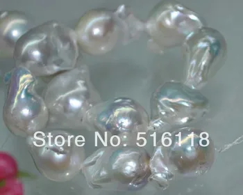 

Natural Iridescent Blue white AA++++ 19*22mm very luster nuclear pearls