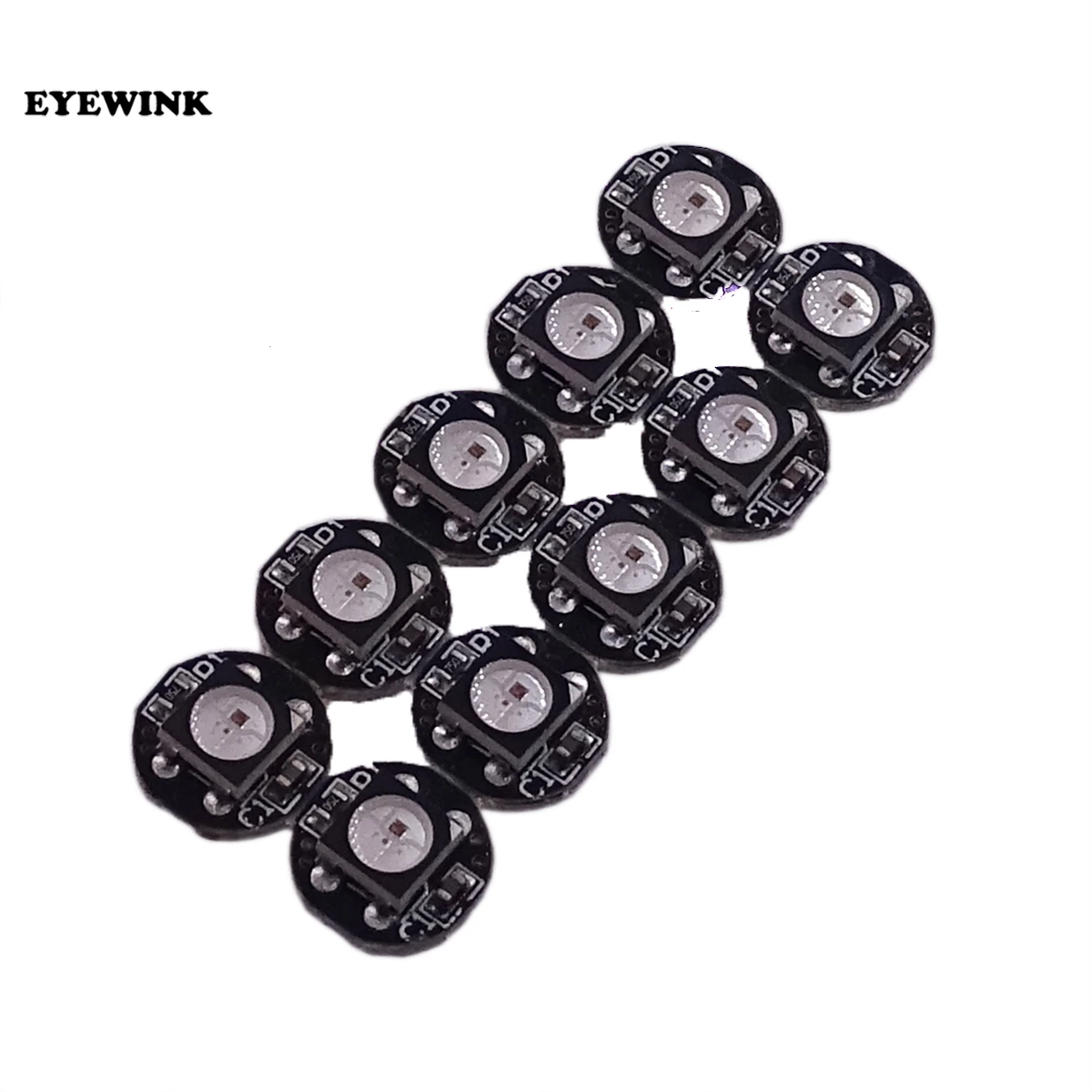 Светодиодный чип и теплоотвод WS2812B WS2812 10 шт. 5 в пост. Тока 5050 RGB WS2811 IC встроенный