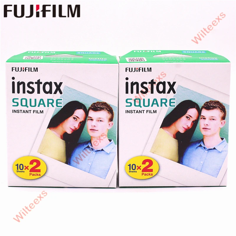 Fujifilm Instax квадратная мгновенная белая рамка 2 коробки пленки 20 листов для Square SQ10