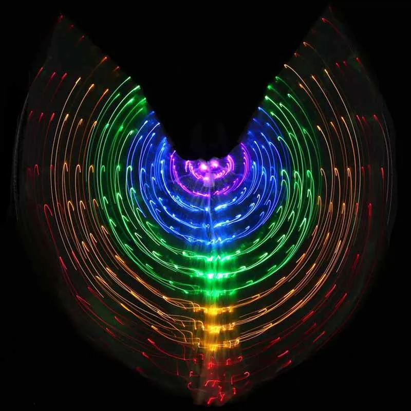 Новое поступление 5 видов цветов LED BellyDancing Isis Wings nice dancing light IsisWings светящийся
