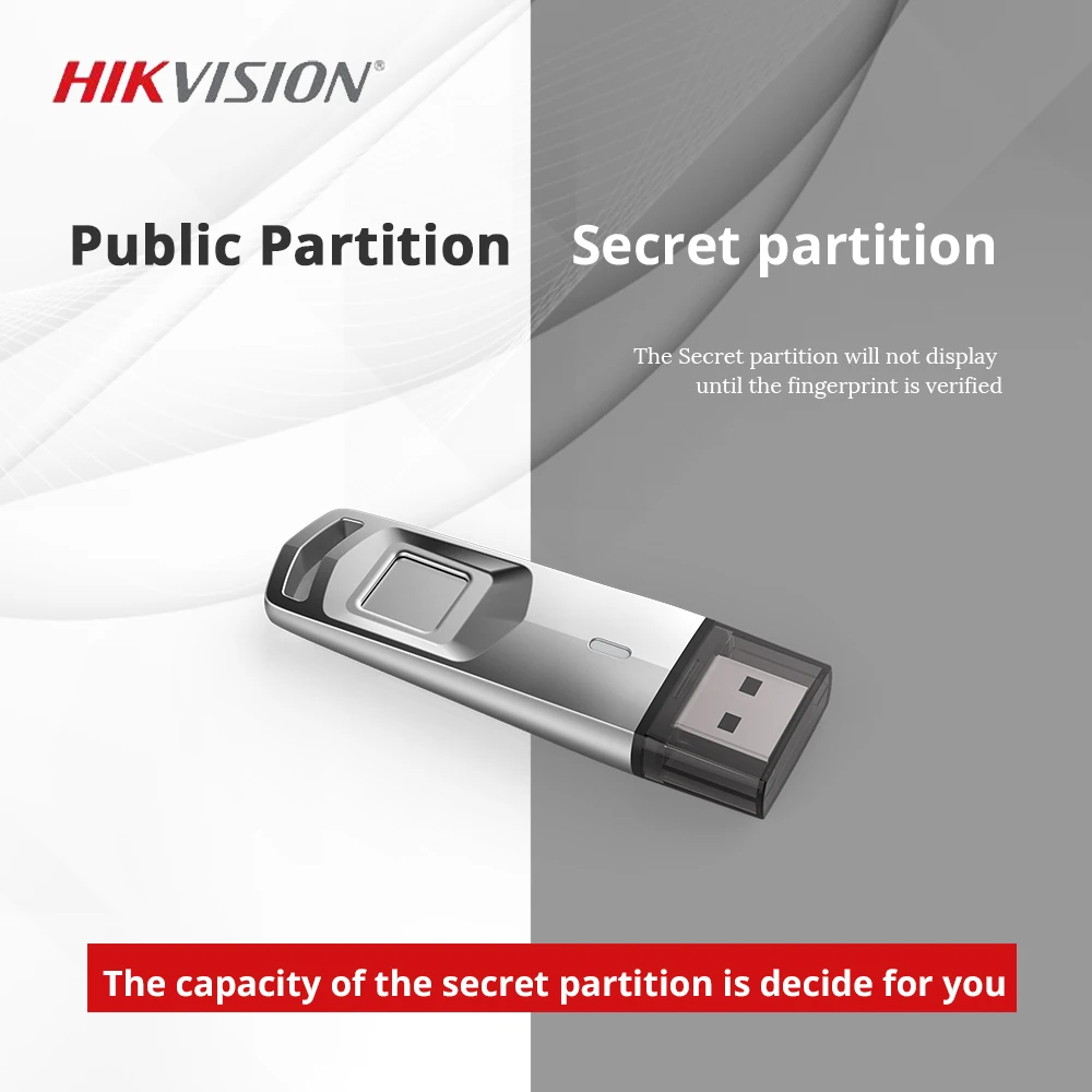 HIKVISION USB флеш-накопитель 32 ГБ, флешка с зашифрованным отпечатком пальца USB 3,0 U диск, быстрая Флешка для бизнес-интервью, секретный документ