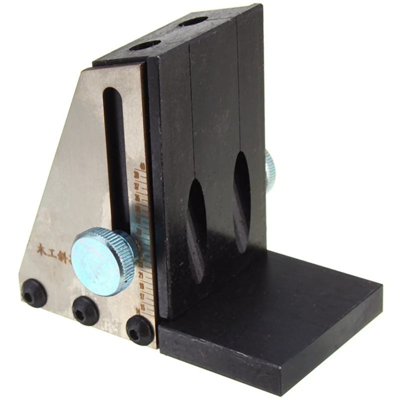 

Wood Oblique Hole Opening Locator Kit Pocket Hole Jig With Scale Woodworking Tools New
