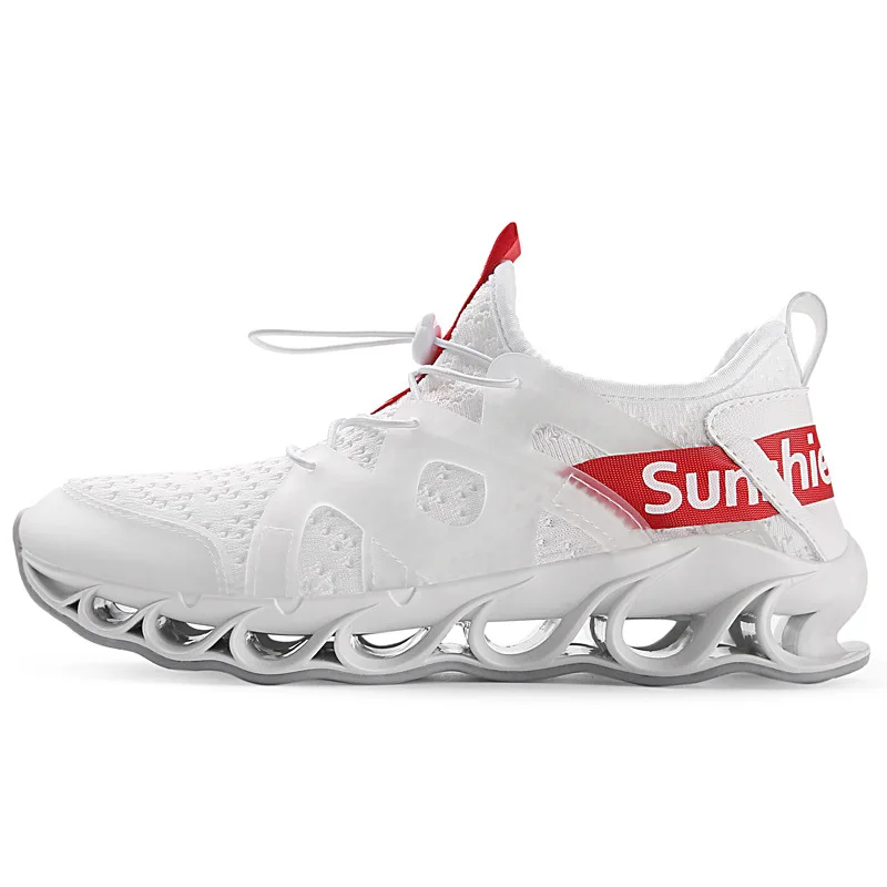 

2019 New Cross-border Leisure Fashion Men's Shoes Spring Summer Breathable Stretch Running Personality European America
