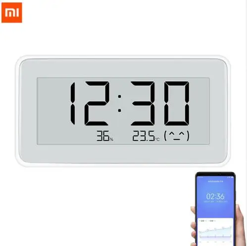 Беспроводные цифровые часы Xiaomi Mijia BT4.0 умные для помещения и улицы гидрометр
