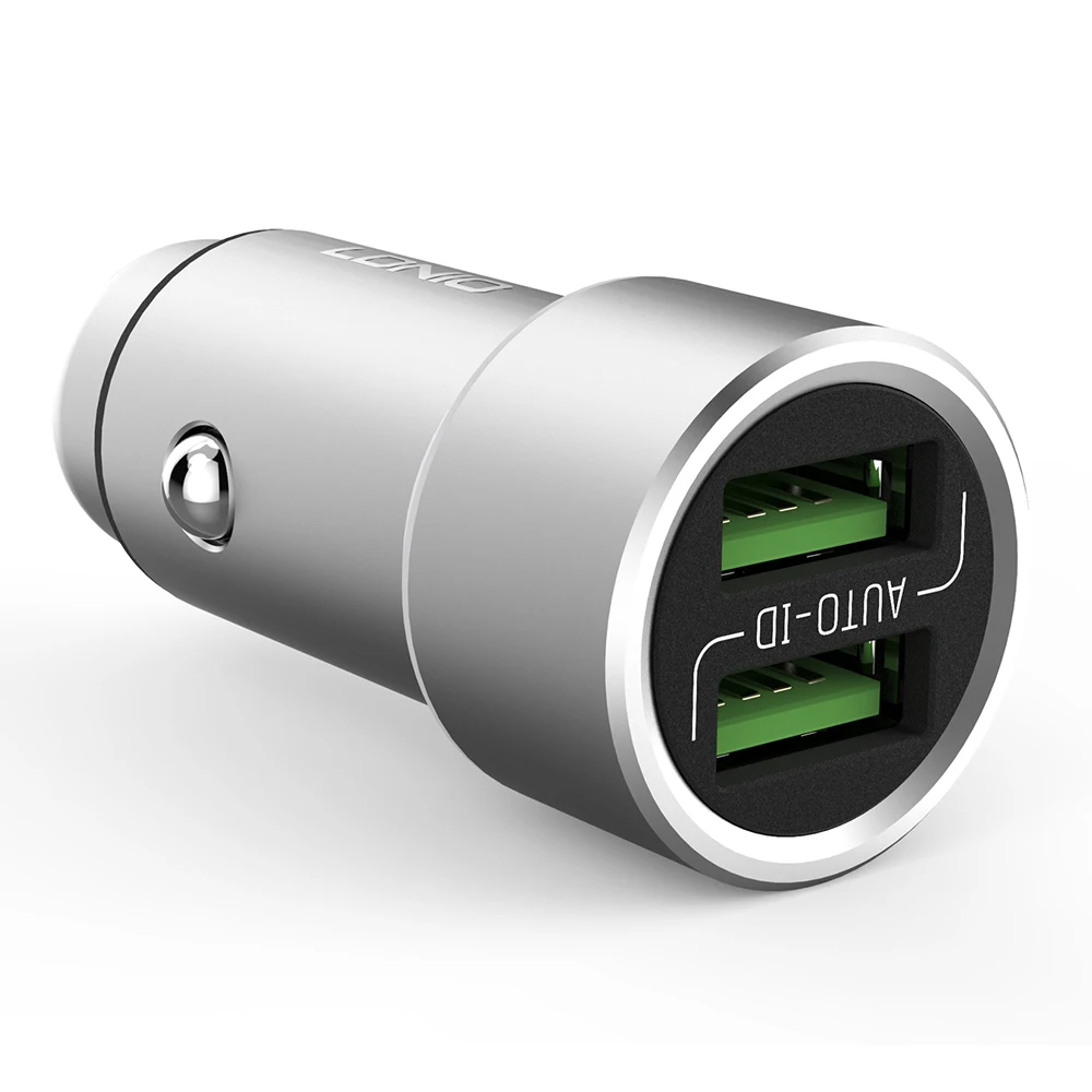 Автомобильное зарядное устройство LDNIO с двумя usb портами для мобильного телефона