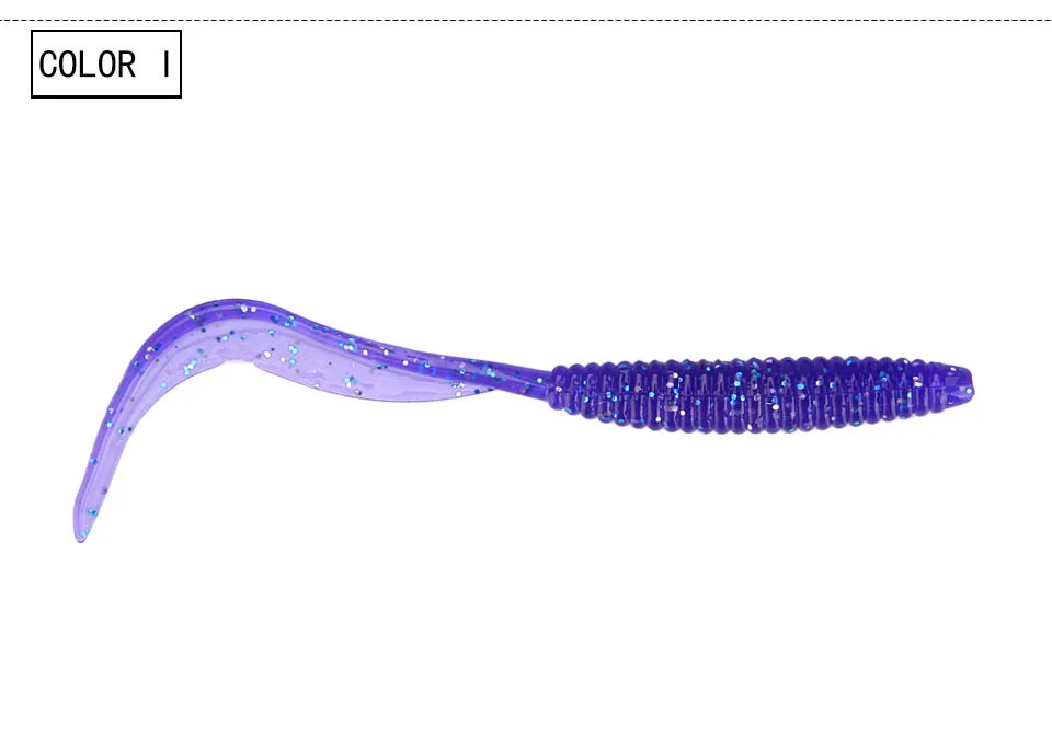 Ходить рыбы 8 шт./упак. 120 мм/2,4 г рыболовные приманки силиконовые мягкие приманки классический червь Тип с длинным хвостом ярко искусственная приманка