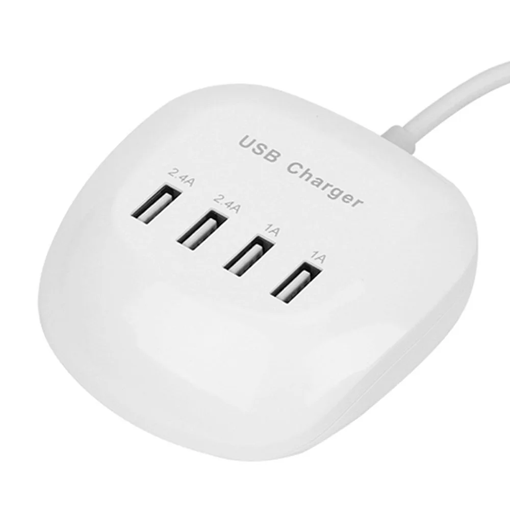 Настенное зарядное устройство для телефона с 4 портами 2,4 А usb-хаб адаптер для быстрой зарядки - Тип штекера: 2.4A European regula