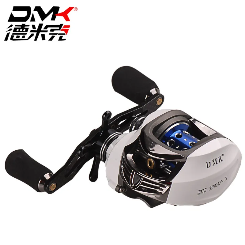 DMK Bait Casting Fishing Reel DM120 RF-X 14BB White Gear Ratio 7.0:1 R/L Hand Water Drop Wheel Baitcasting Reels Fly Fishing