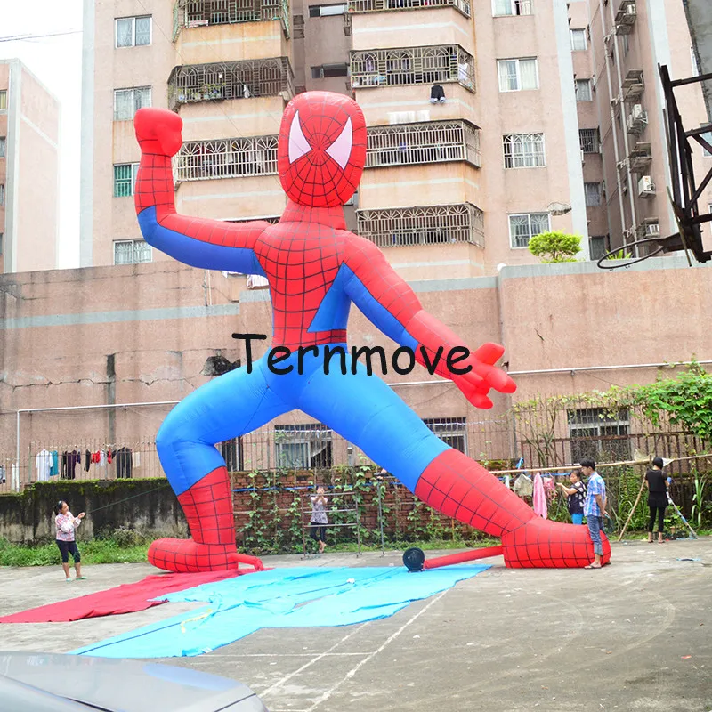 Гигантский надувной человек-паук для рекламы, гигантский надувной супер человек, продвижение надувной паук мультфильм модель талисмана события