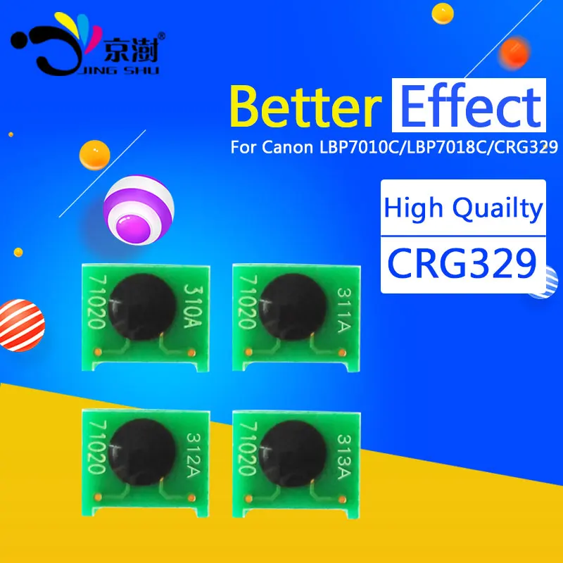 

1set compatible toner cartridge chip crg329 729 for Canon lbp7010c lbp7018c lbp 7010c 7018c 7010 7018 reset powder refill chips