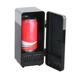 Портативный мини-холодильник USB автомобиль портативный мини-Бутылочки для напитков кулер автомобиль Лодка Путешествия Холодильник для