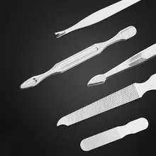 18 шт. маникюрный педикюрный набор из нержавеющей стали для ногтей набор кутикулы Уход за волосами Инструменты для красоты CD88