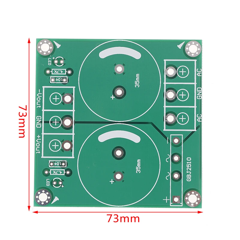 25A один AC-DC аудио усилитель, выпрямитель фильтр блок питания доска голая Pcb