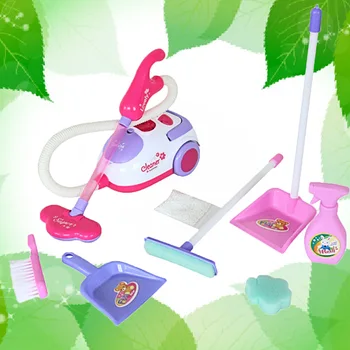 

Kids Mini Simulation Plastic Cleaning Tool Electric Vacuum Cleaner Mop Dustpan Brush Foam Sponge Home House Appliances Clean Toy