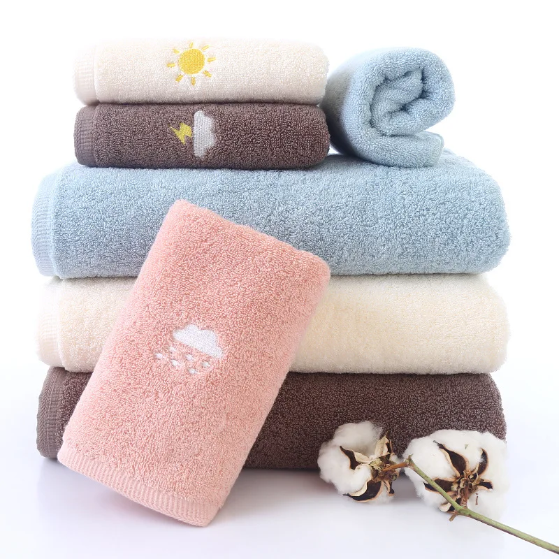 Производитель Прямые хлопковые банные полотенца простые вышитые банные полотенца погода пляжное полотенце подарок на заказ из нержавеющей стали сварки
