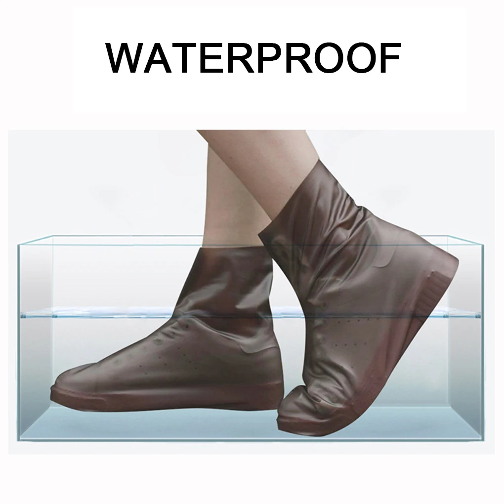 1 пара чехлов для обуви, термополиуретановая непромокаемая обувь, многоразовые водонепроницаемые чехлы, Нескользящие дождевые сапоги, велосипедная обувь, аксессуары