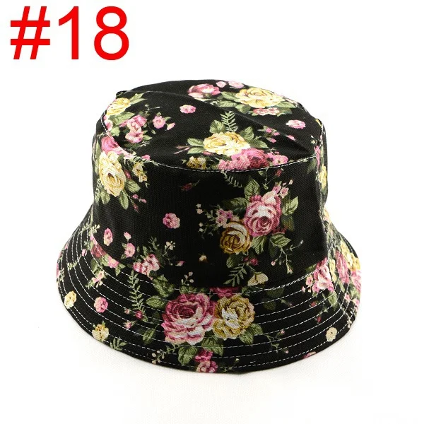 Bnaturalwell, розничная, новинка, Женская Цветочная шляпа от солнца, цветок, холст, Панама, летняя пляжная Панама, шапки для девочек, 1 шт., WH001D - Цвет: Color 18