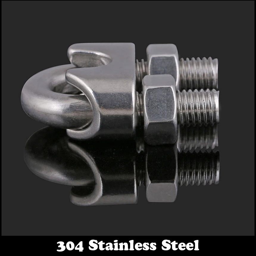 Hardware 45mm 304 Stainless Steel UBolt Set Round Bend U Bolt Tie Down