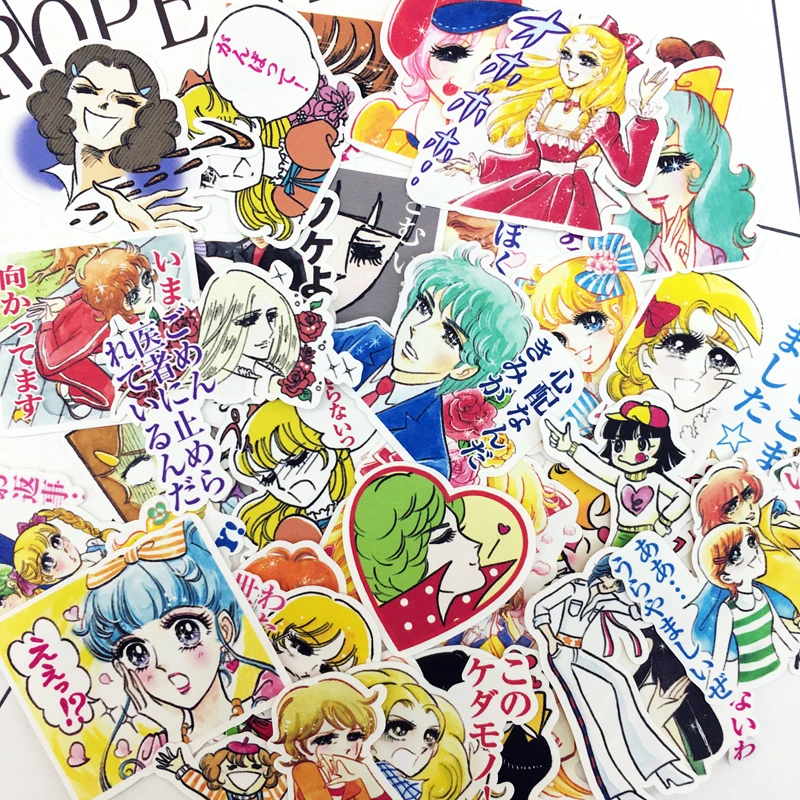 

40pcs Hand Drawing beautiful Japanese cartoon Quadratic element sticker Diary Notebook Planner Scrapbooking Paper Sticker