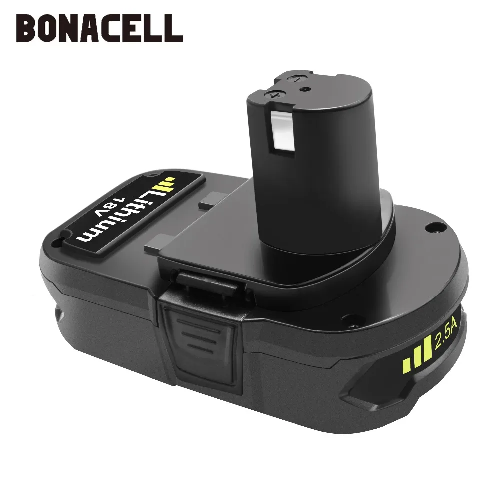 Bateria de Substituição para Ryobi Li ion sem Fio Bonacell 18 v 2500 Mah P107 P104 P105 P102 P103 P107 L30 Bateria - Image 5