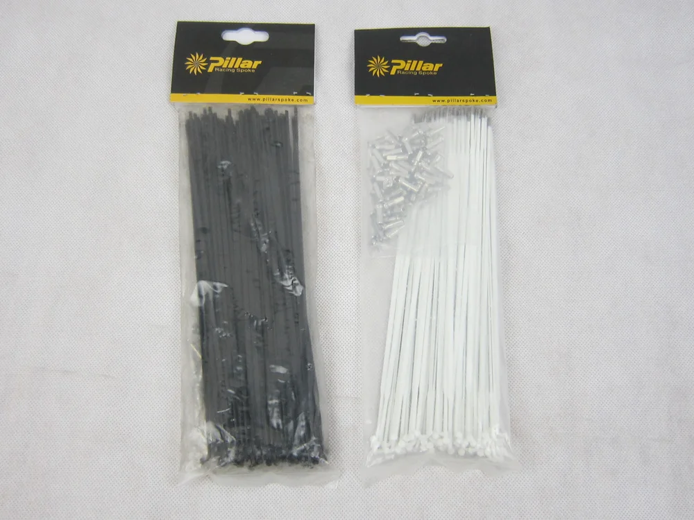 

Pillar PSR 1423 Aero Stainless steel Bike Spokes J hook, J bend or Straight Pull spoke for wheelset with nipple black/silver