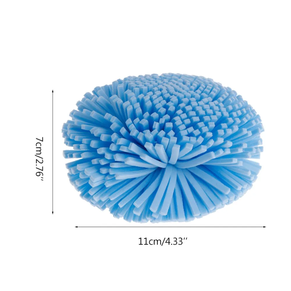 Люфа мягкая Вырубка и легкое Отшелушивание Ванна Душ EVA губка кисть и спонж мяч случайный цвет