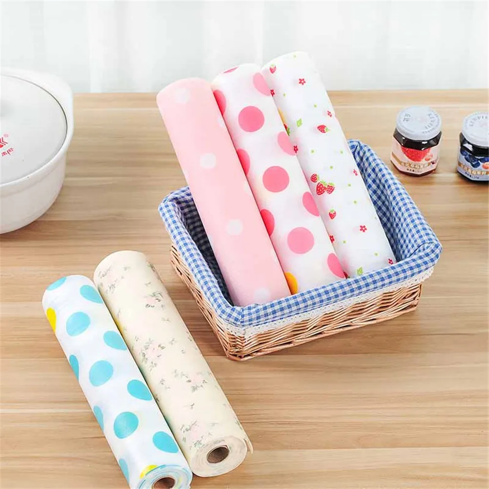 

Multi Colors Waterproof Drawer Paper Plastic Printed Wallpaper Colorful Mat Wardrobe Kitchen Cabinet Pad For All Purpose