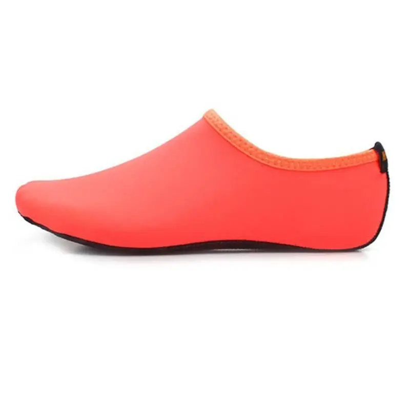Для взрослых пар, Пляжные Носки для дайвинга, подводного плавания, подводного плавания, яркие однотонные, для бассейна, быстросохнущие, босиком, для серфинга, без шнуровки, водонепроницаемая обувь - Цвет: Orange M