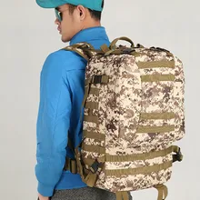 Открытый водонепроницаемый нейлон высокой емкости износостойкий Кемпинг Туризм MOLLE дорожные сумки Военный Тактический Многофункциональный рюкзак 60L