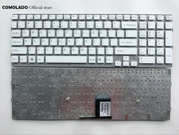 

US English Keyboard For SONY EC VPC-EC VPCEC white without frame keyboard US Layout