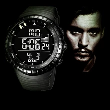 2016 Nouveau OTS Marque Mode Montre Hommes Style Étanche Sport Choc De Montre militaire Hommes de Luxe Analogique LED Quartz Numérique montre