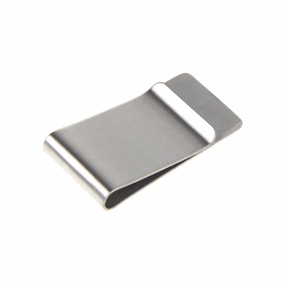 THINKTHENDO высокое качество серебро Цвет Тонкий Деньги Клип кредитной карты бумажник Нержавеющая сталь