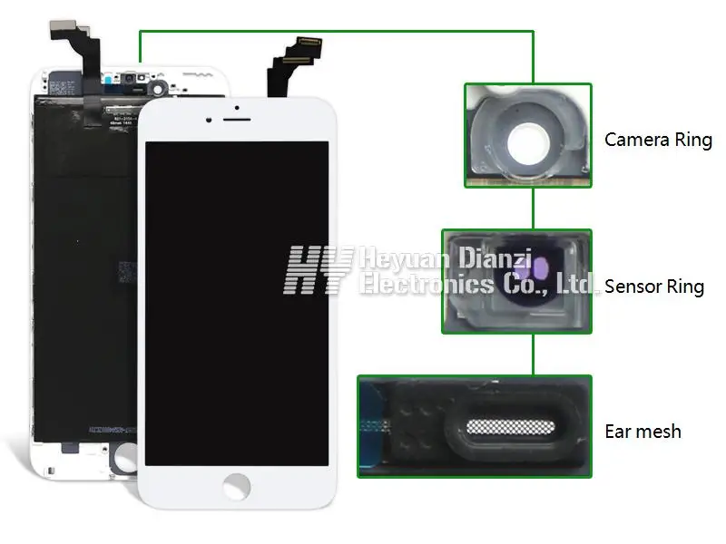 100 Test Good For Iphone 6 Plus Lcd Display Touch Screen Glass Digitizer Assembly camera Freeshipping