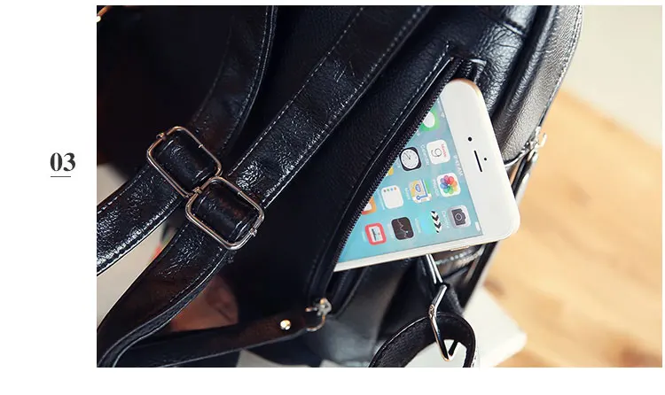 Vintage Women Backpack Designer PU Leather Female Travel Backpacks small Preppy style School Bagn (19)